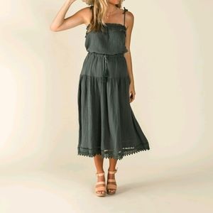 NWT Rylee and Cru Women's Storm Mila Maxi Skirt XS